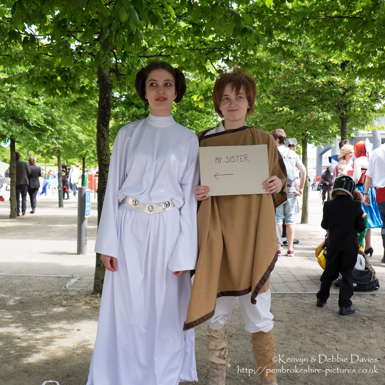 Princess Leia and Luke Skywalker.