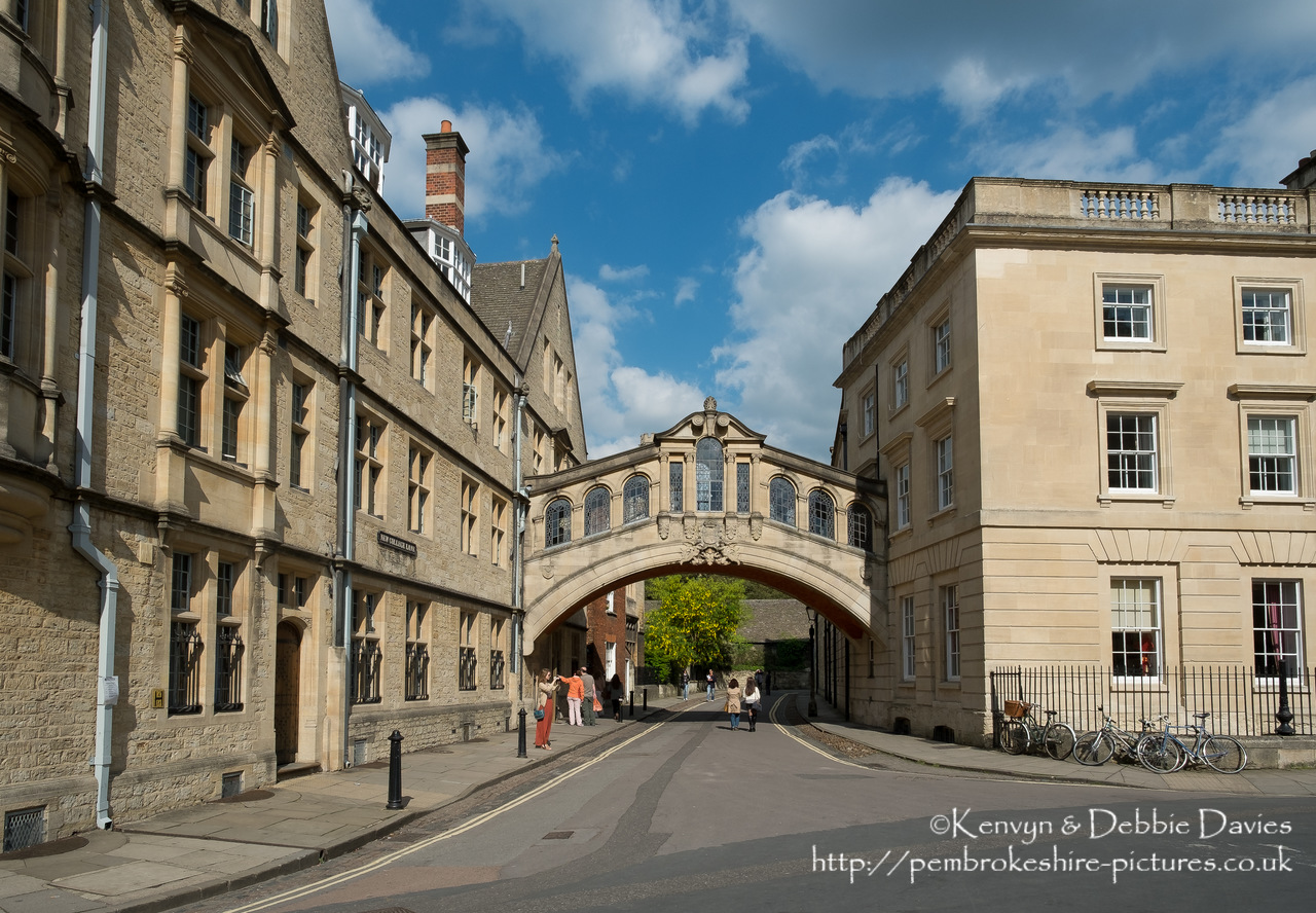Hertford Bridge, popularly known as the Bridge of Sighs, is a skyway joining two parts of Hertford College over New College Lane in Oxford, England.