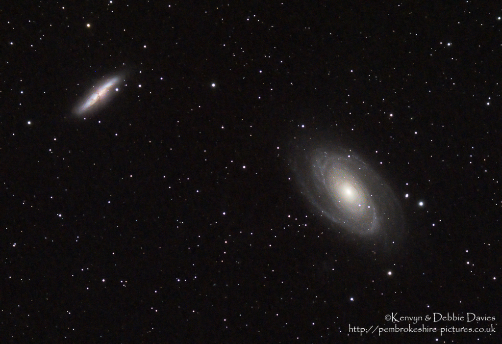 Bode's Galaxy (M81 / NGC 3031) and The Cigar Galaxy (M82 / NGC 3034)