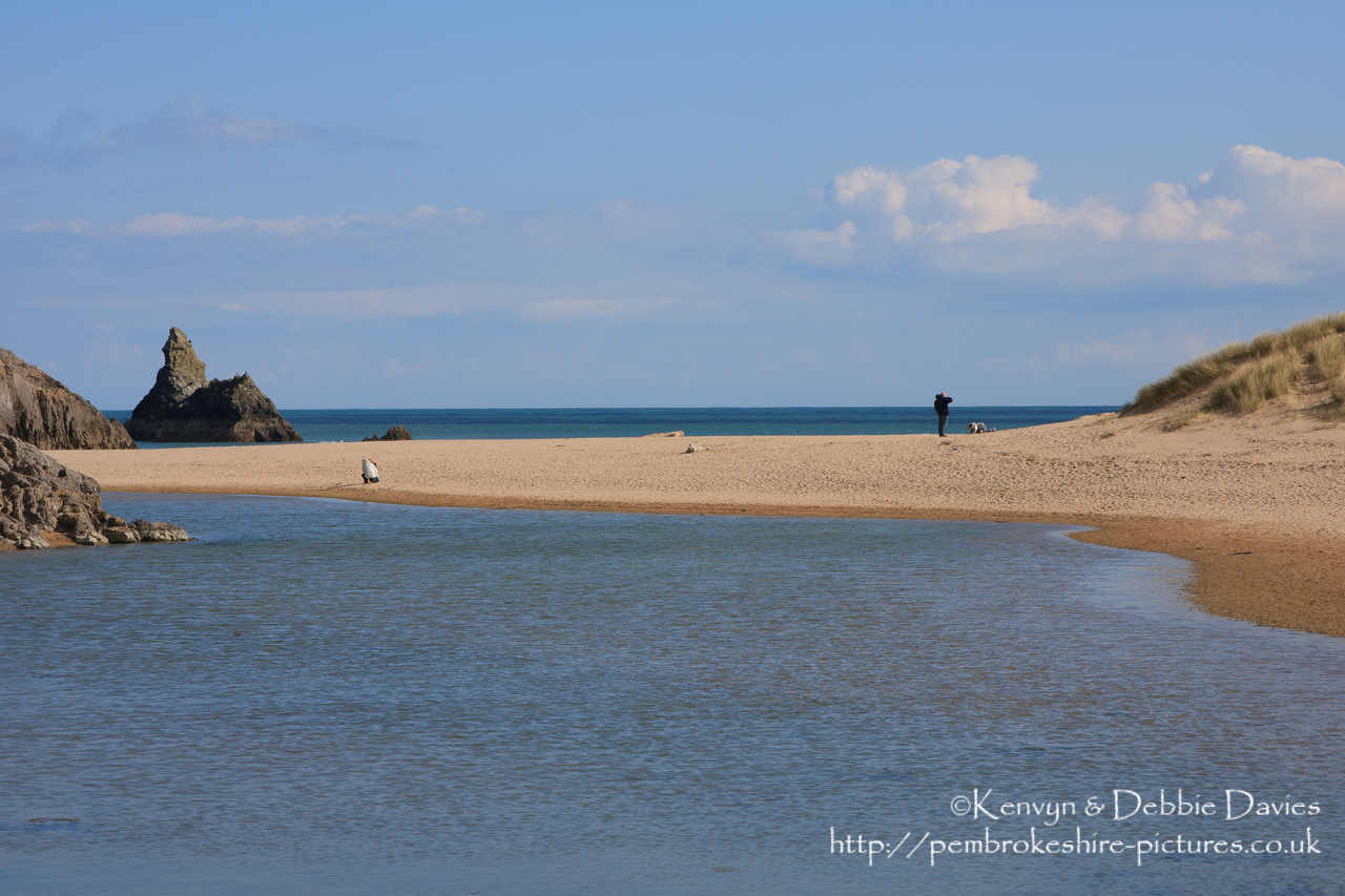 Broad Haven South, reached from Bosherston Lily Ponds in South Pembrokeshire.