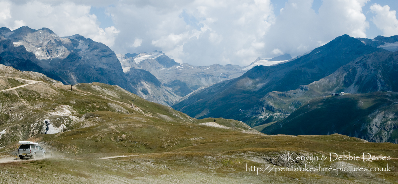 The Val d'Isère ski resort is used as an off-roading course during the summer months when there little snow about. Manufacturers use it to test their new 4x4's.