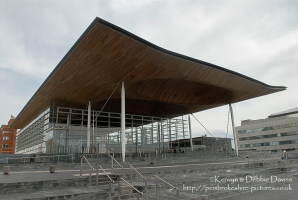 The Senedd in Cardiff