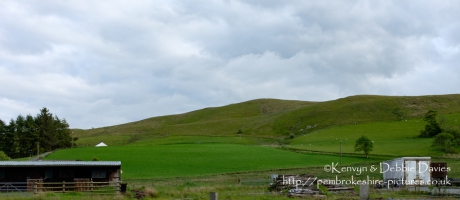 Landscape along the A44