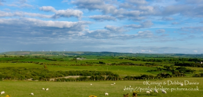 Landscape along the A487