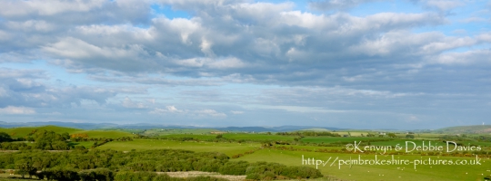 Landscape along the A487