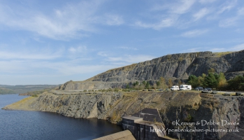Llyn Brianne is an artificial resevoir which was completed in the early 70s by the Wimpey Construction to regulate the flow in the River Tywi.