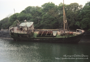 Fishing boat wreck, Falmouth