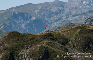 En route in Alps