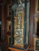 Astronomical clock in Christian IV`s Winter Room of Rosenborg Castle, Copenhage...