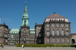 Christiansborg Palace in Copenhagen, Denmark