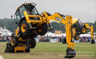 JCB Dancing Diggers at CarFest 2013