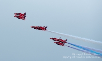 The Red Arrows at CarFest 2013