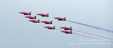 The Red Arrows at CarFest 2013