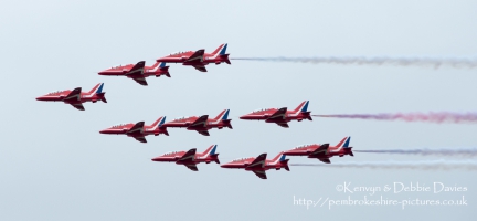 The Red Arrows at CarFest 2013