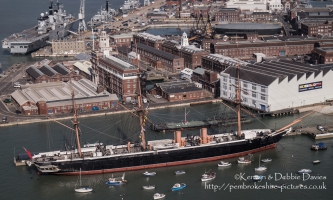 HMS Warrior in Portsmouth Harbour