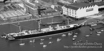 HMS Warrior in Portsmouth Harbour