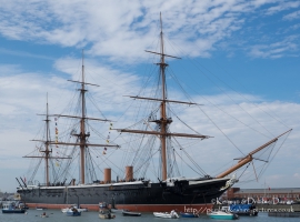 HMS Warrior in Portsmouth Harbour