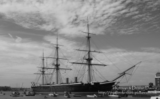HMS Warrior in Portsmouth Harbour