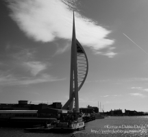 Standing at 560ft (170m) The Spinnaker is the highest human built and accessible point in Britain outside London.