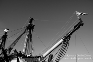 Bow of HMS Victory in Portsmouth