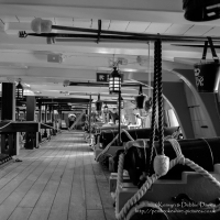 Lower Gun Deck of HMS Victory in Portsmouth.