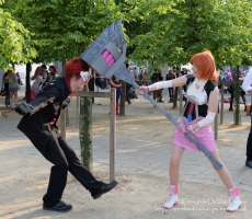 Cosplayers at London Comic Con 2016