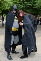 Batman and Batgirl at London Comic Con 2016