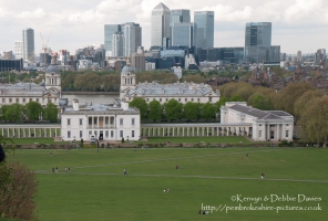 View from Royal Observatory of The Queens House, Greenwich