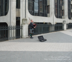 Bagpipes busking