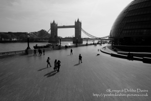 People watching at The Scoop in London