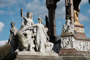 "America" alegorical sculpture at The Albert Memorial