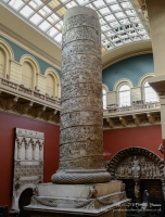 Plaster casts of Trajan's Column in the Victoria and Albert Museum, London
