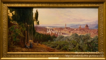 Florence from the Villa San Firenze by Edward Lear, 1862 at the Ashmolean Museu...