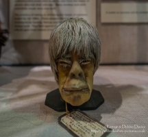 Shrunken Head in Pitt Rivers Museum, Oxford