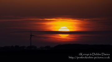 Sunset in Pembrokeshire, Wales