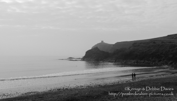A misty evening in Abereiddy