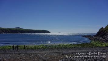 Reflections on the sea, Abereiddy (Abereiddi) Beach, North Pembrokeshire
