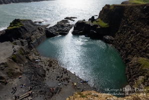 The Blue Lagoon in Abereiddy, Pembrokeshire