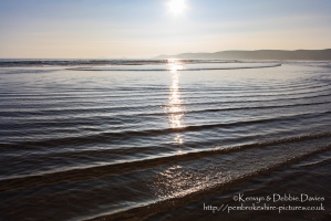 Reflections in Newgale, Pembrokeshire