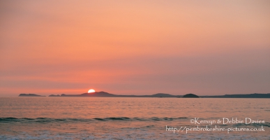 Sunset at Newgale