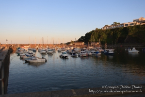 Saundersfoot, Pembrokeshire - Evening at the harbour