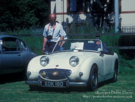Austin Healey Frogeye Sprite at Classic Car Show Haverfordwest 1993