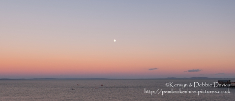Sunset in Tenby