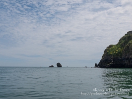 On the boat to Caldey Island