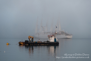 One of the biggest sailing ships in the world, the Wind Surf spent 12 hours in ...