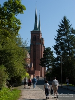 Roskilde Cathedral on the island of Zealand, Denmark