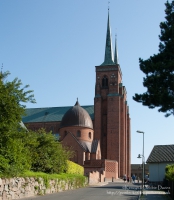 Roskilde Cathedral on the island of Zealand, Denmark