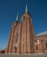 Roskilde Cathedral on the island of Zealand, Denmark